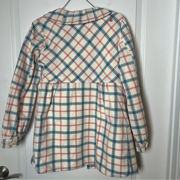 Volcom, adorable red, blue, cream plaid jacket size Jr S - Picture 7 of 8